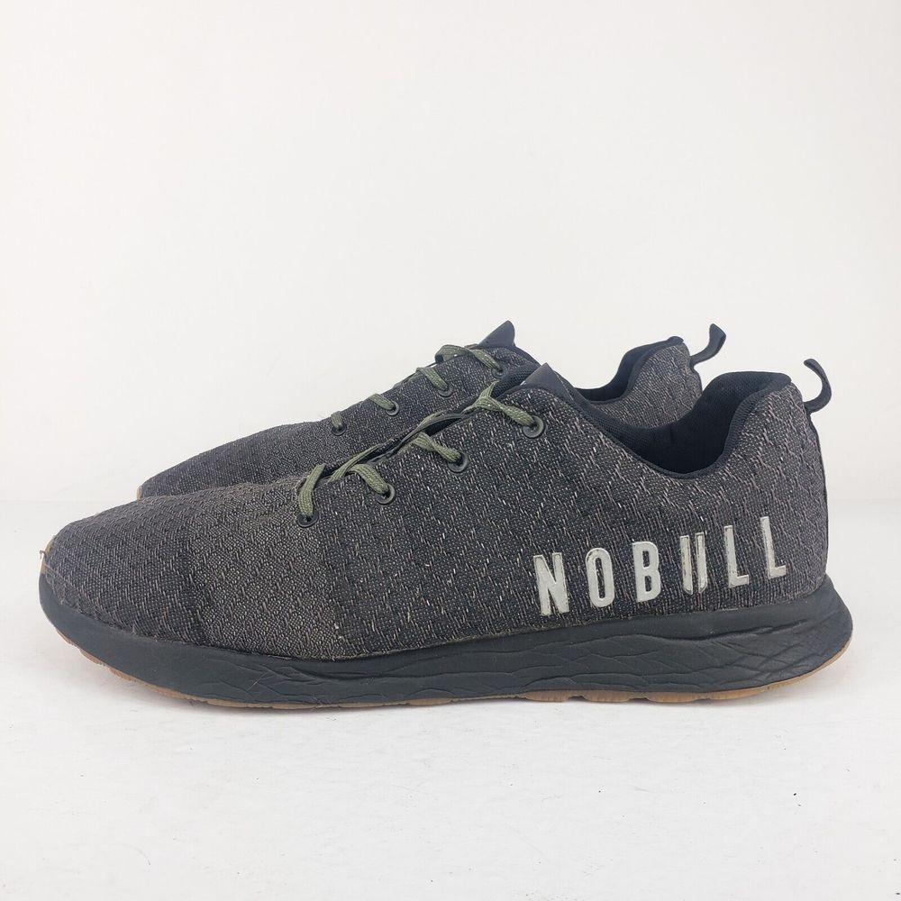 NoBull Men's Trail Run Black Shoes Matryx